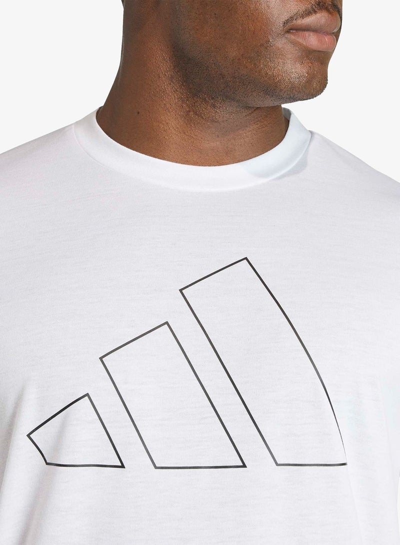 Adidas WORKOUT ESSENTIALS FEELREADY LOGO T-SHIRT - Image 3