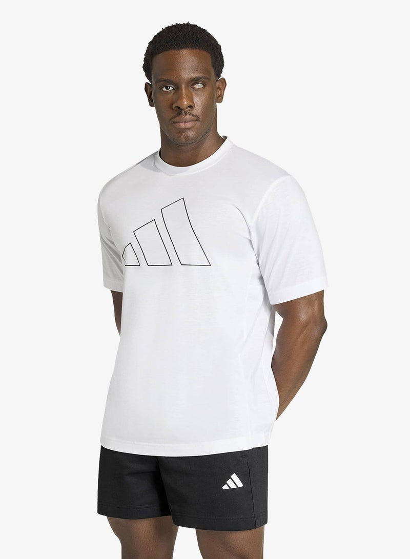 Adidas WORKOUT ESSENTIALS FEELREADY LOGO T-SHIRT - Image 1