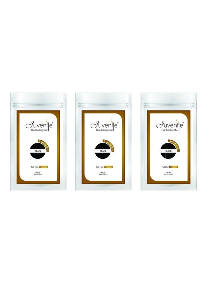 جوفينايل عبوة إعادة تعبئة ألياف الشعر السوداء للأطفال 27 جم - Image 1