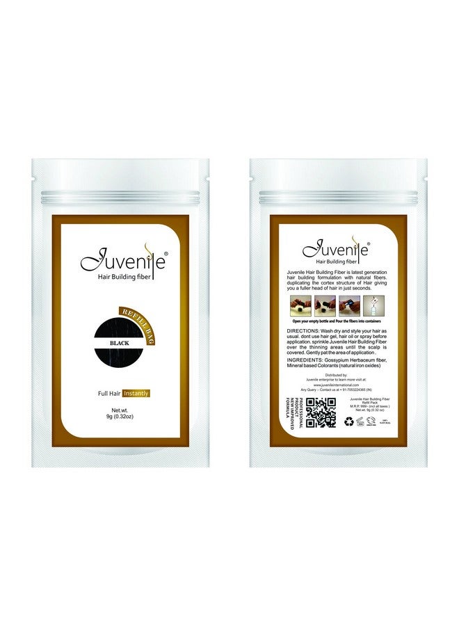 جوفينايل عبوة إعادة تعبئة ألياف الشعر السوداء للأطفال 27 جم - Image 2
