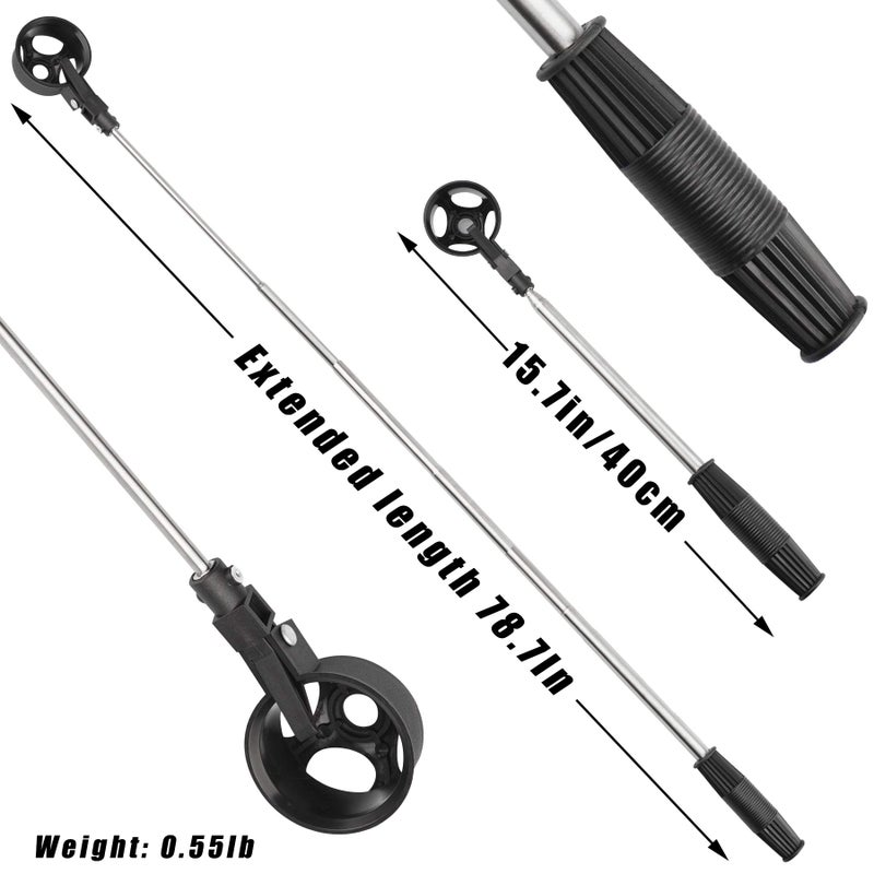prowithlin Golf Ball Retriever Telescopic with 2 Golf Balls Grabbers, Stainless Extendable Golf Ball Retrievers for Water, Golf Gift for Men, Golf Accessories for Men, Weight: 0.48lb - Image 5