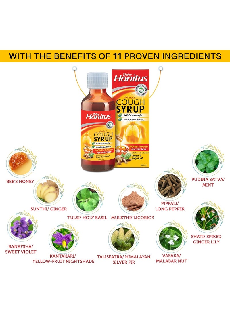Dabur Dabur Honitus Cough Syrup 100 ml - Image 3