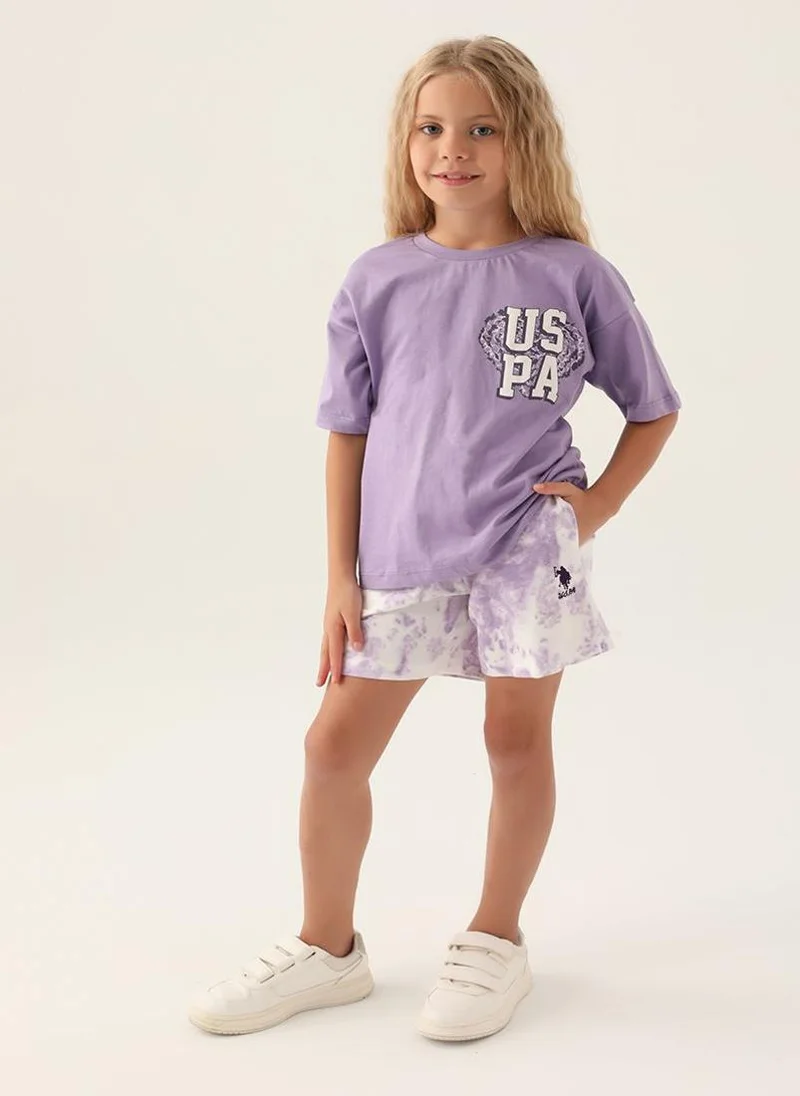 U.S. Polo Assn. U.S. Polo Assn. Girls Purple Short Set