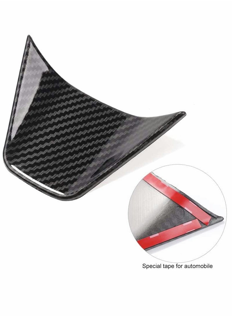 KASTWAVE - Auto ABS Steering Wheel Cover Trim Frame Sticker Sport Style - Carbon Fiber Grain, for Toyota Camry 2022 2021 2020 2019 2018, for Avalon Accessories (3pcs) - Image 1