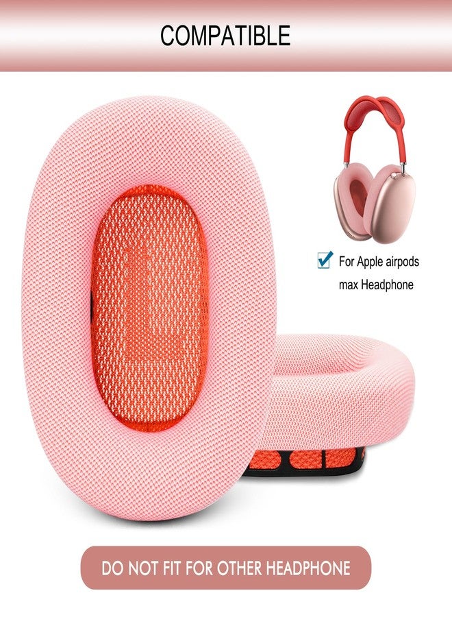 GEVO Upgraded Ear Cushions Replacement Earpads for Apple AirPods Max Headphones, Protein Leather Ear Pads Cover with Memory Foam and Magnet for AirPods Max (Pink) - Image 2