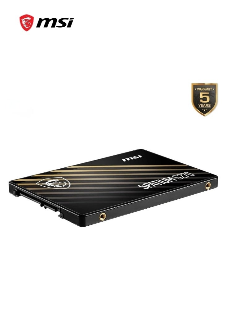 MSI SPATIUM S270 SATA III, 2.5inch | 960GB Internal SSD for Laptop Desktop | 5 Years Warranty - Image 3
