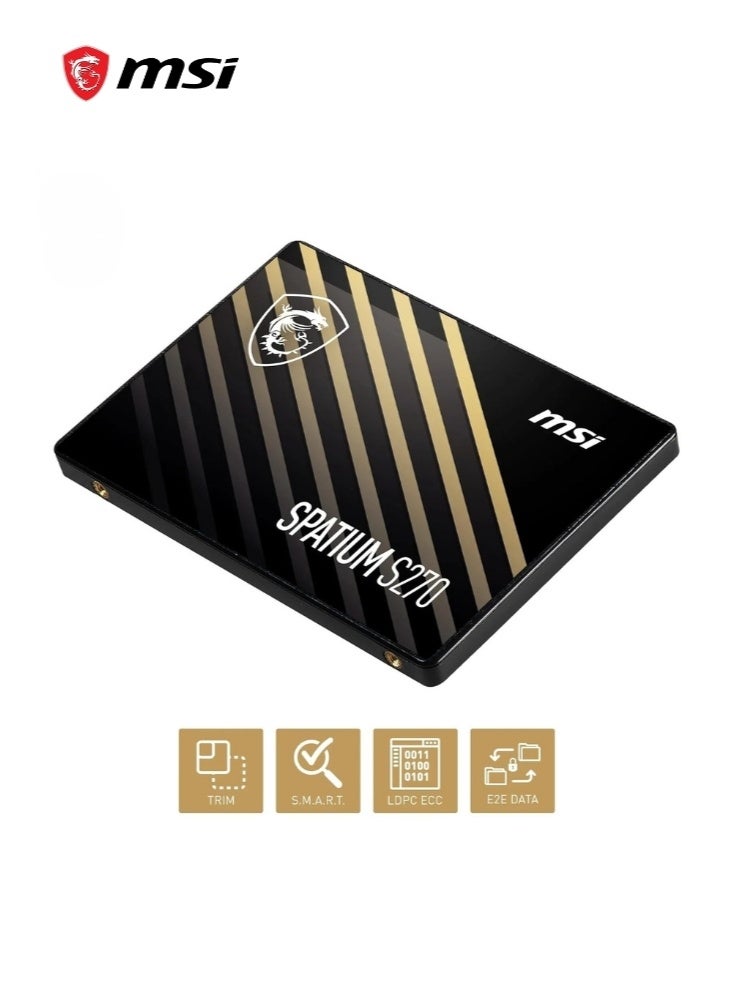 MSI SPATIUM S270 SATA III, 2.5inch | 960GB Internal SSD for Laptop Desktop | 5 Years Warranty - Image 4