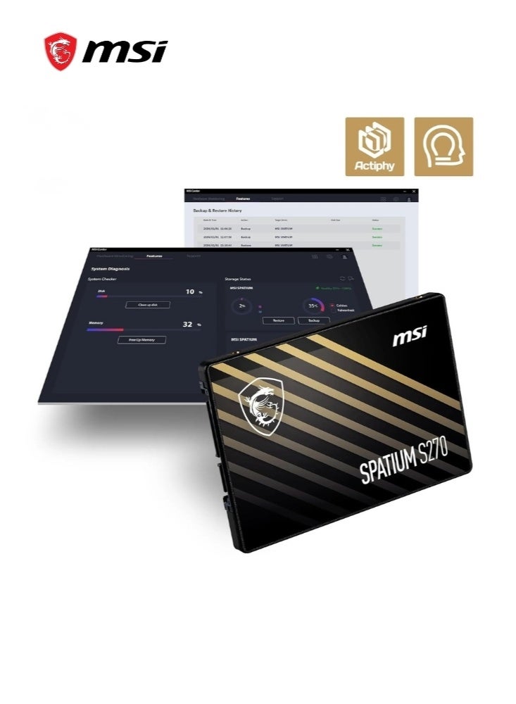 MSI SPATIUM S270 SATA III, 2.5inch | 960GB Internal SSD for Laptop Desktop | 5 Years Warranty - Image 5