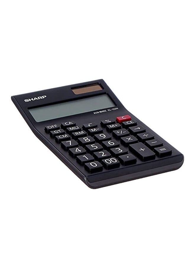 SHARP SHARP 12-digit Electronic Calculator EL-123N-BK 