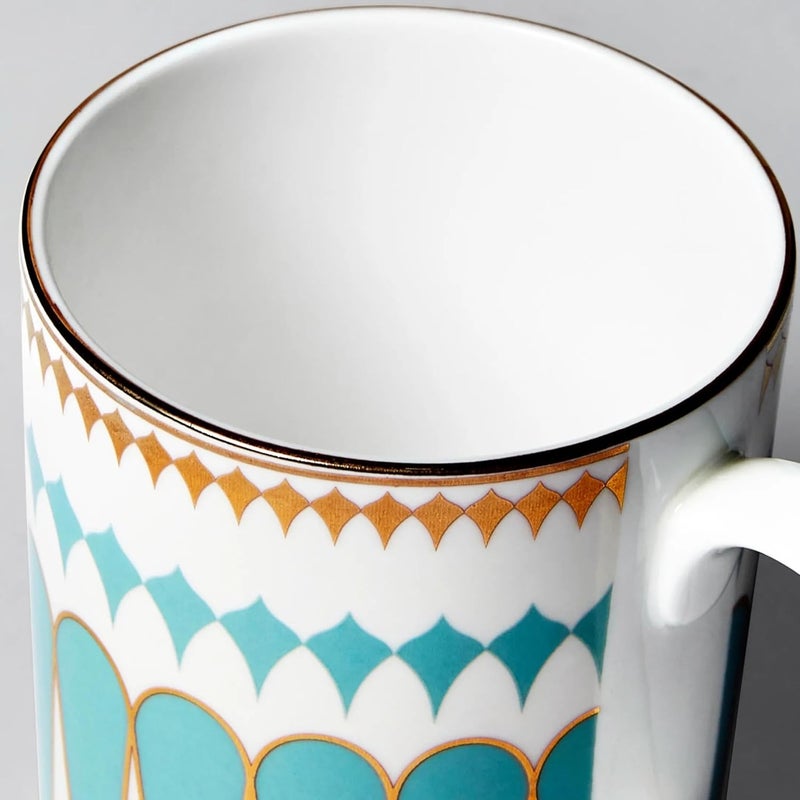 India Circus Fine Ceramic Milk Mugs Set of 2 Designer Multicolor 350ML EachLE12 Elegant Design for Home and Kitchen and Can be Gifted to Your Loved Ones On Any Occassions - Image 3
