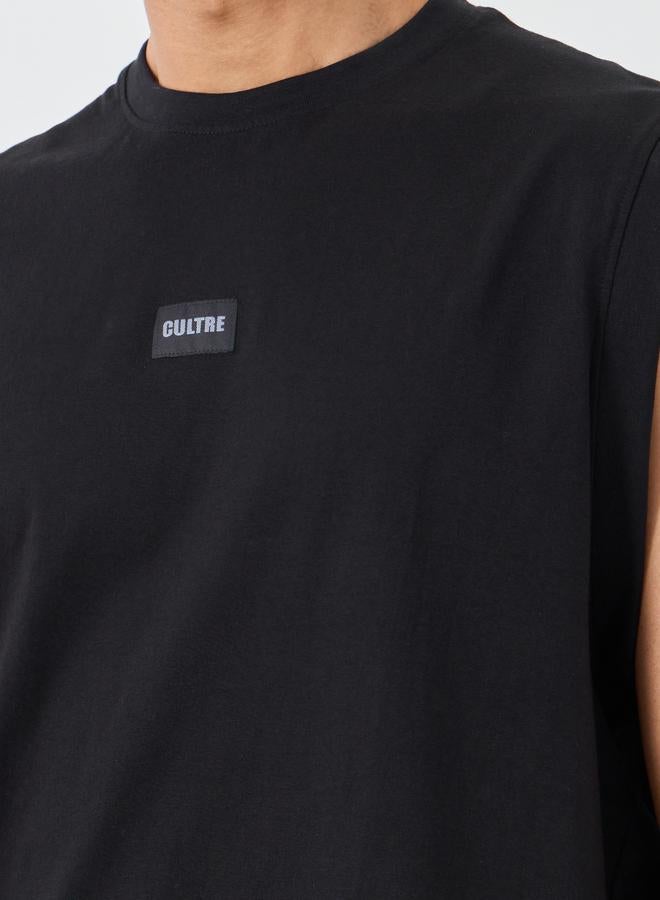 Styli Woven Badge Detail Tank Top - Image 4