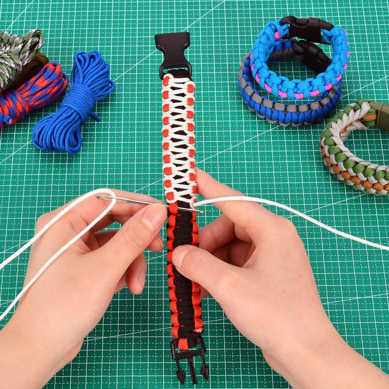 WEREWOLVES Paracord 550, 4MM Paracord 20 Colors & 2MM Micro Paracord Rope 10 Colors with Instructions Book, Paracord Bracelet Combo Crafting Kits, Parachute Cord and Complete Accessories (Fairy Tale) - Image 5