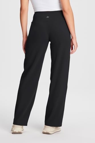 Yogipace Tall Womens Wide Leg Yoga Pants with Pockets High Rise Stretch Travel Casual Lounge Sweatpants35BlackSize M - Image 3