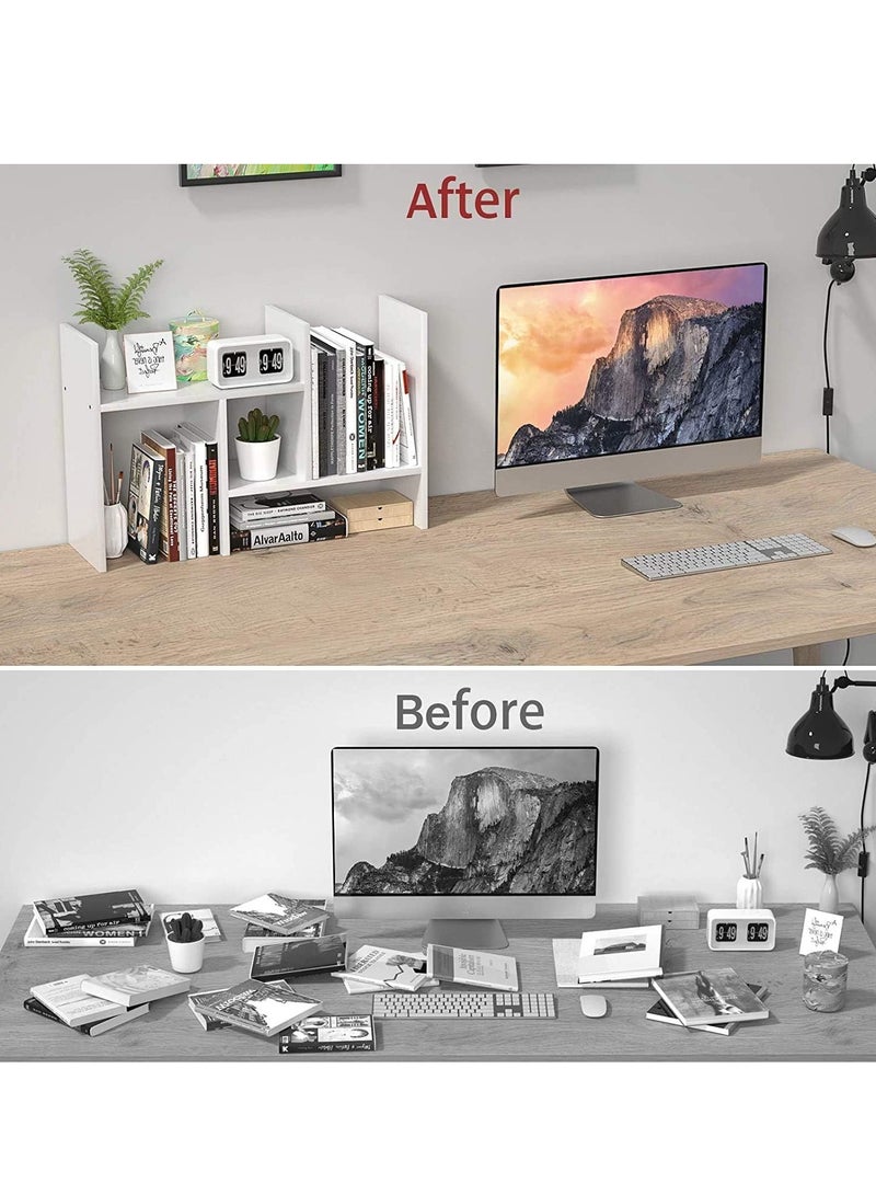 بيوينتي مكتب خشبي رف أبيض - Image 3