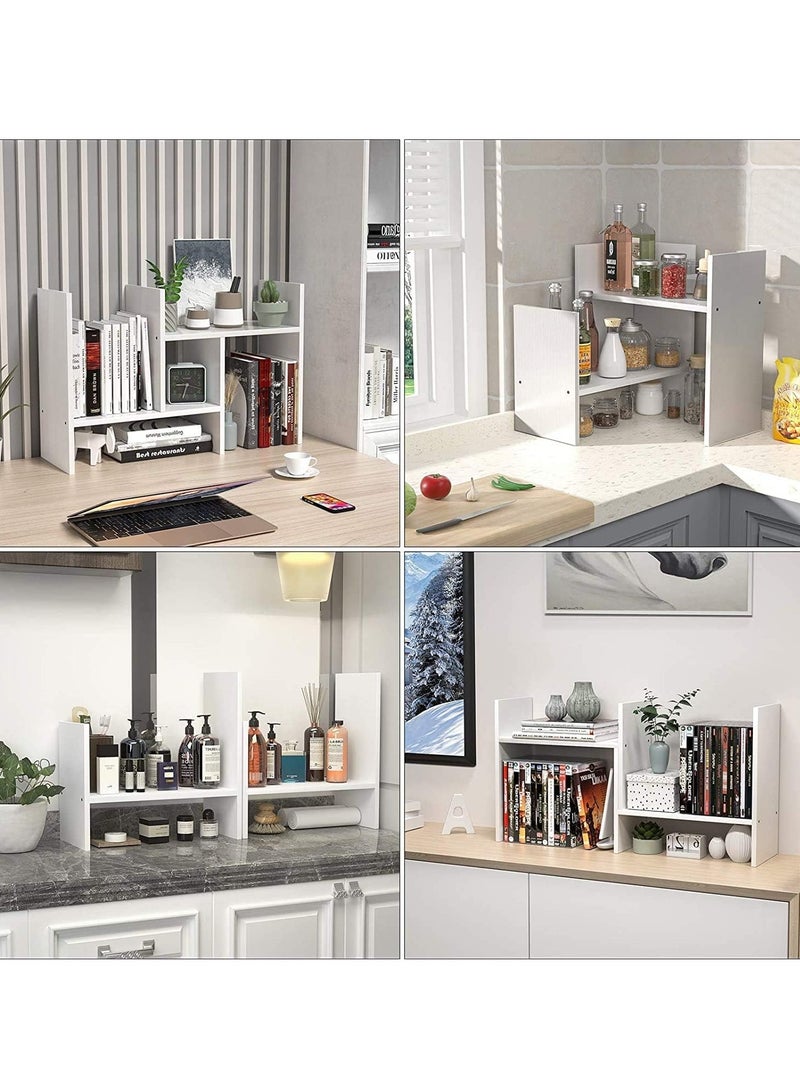 بيوينتي مكتب خشبي رف أبيض - Image 4