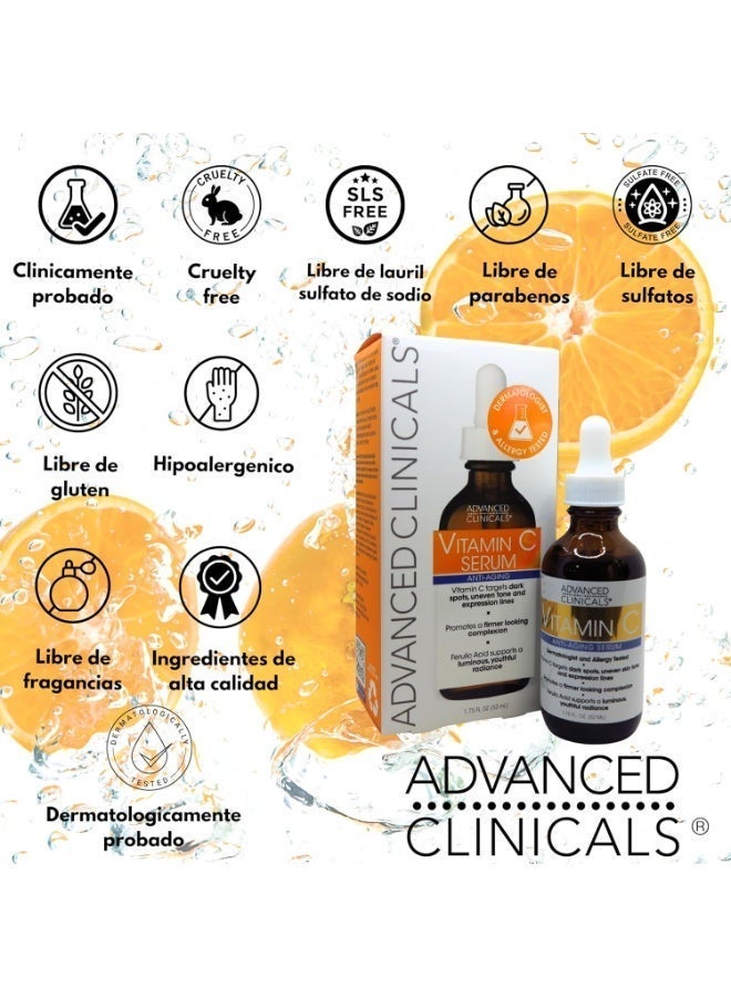 Advanced Clinicals Vitamin C Face Serum -52ml - Image 3