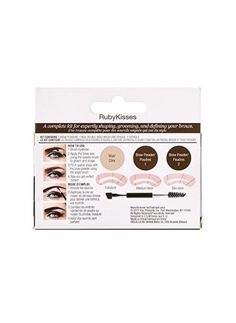 Go Brow Eyebrow Kit, Black Dark Brown
