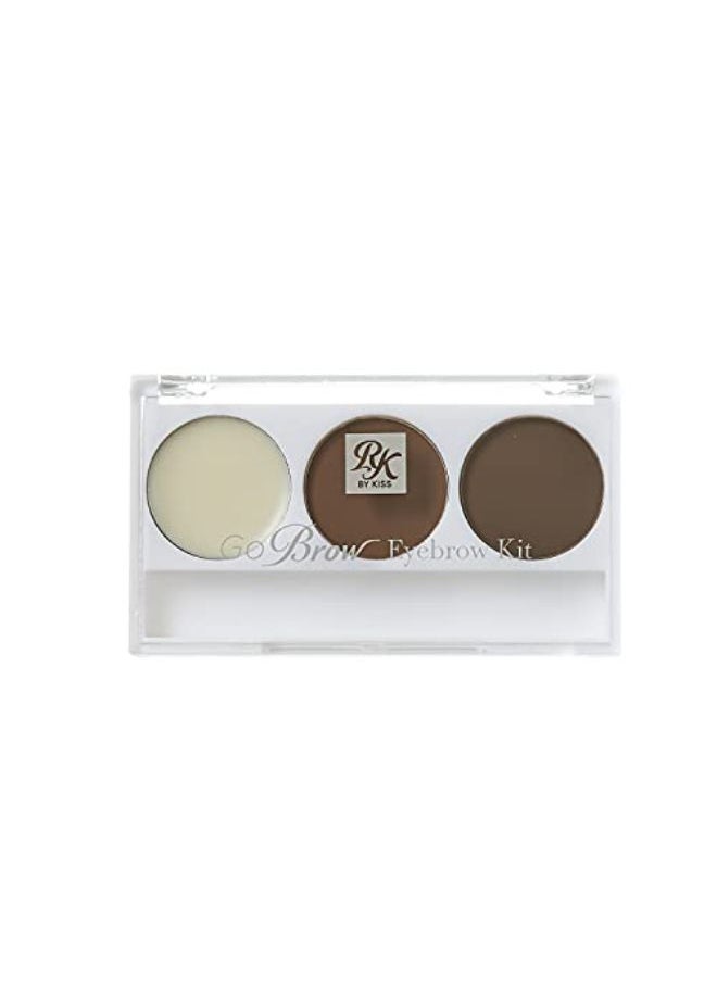 Ruby Kisses - Go Brow Eyebrow Kit, Black Dark Brown - Image 1