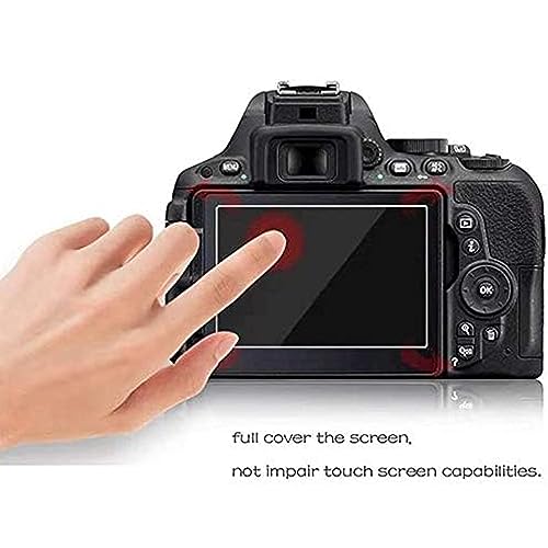 PCTC Screen Protector for EOS R5 / R5 C Full-Frame Mirrorless Camera (2+2Pack), 0.3mm 9H Hardness Tempered Glass Screen Cover - Image 3