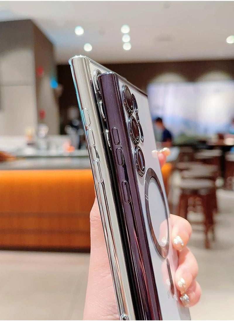 Raxoom Compatible Samsung Galaxy S23 Ultra 5G Case Magnetic with Full Camera Lens Protective for Women Girls, Cover Phone Case for Samsung Galaxy S23 Ultra Case Cover 6.8 Inches (White) - Image 5