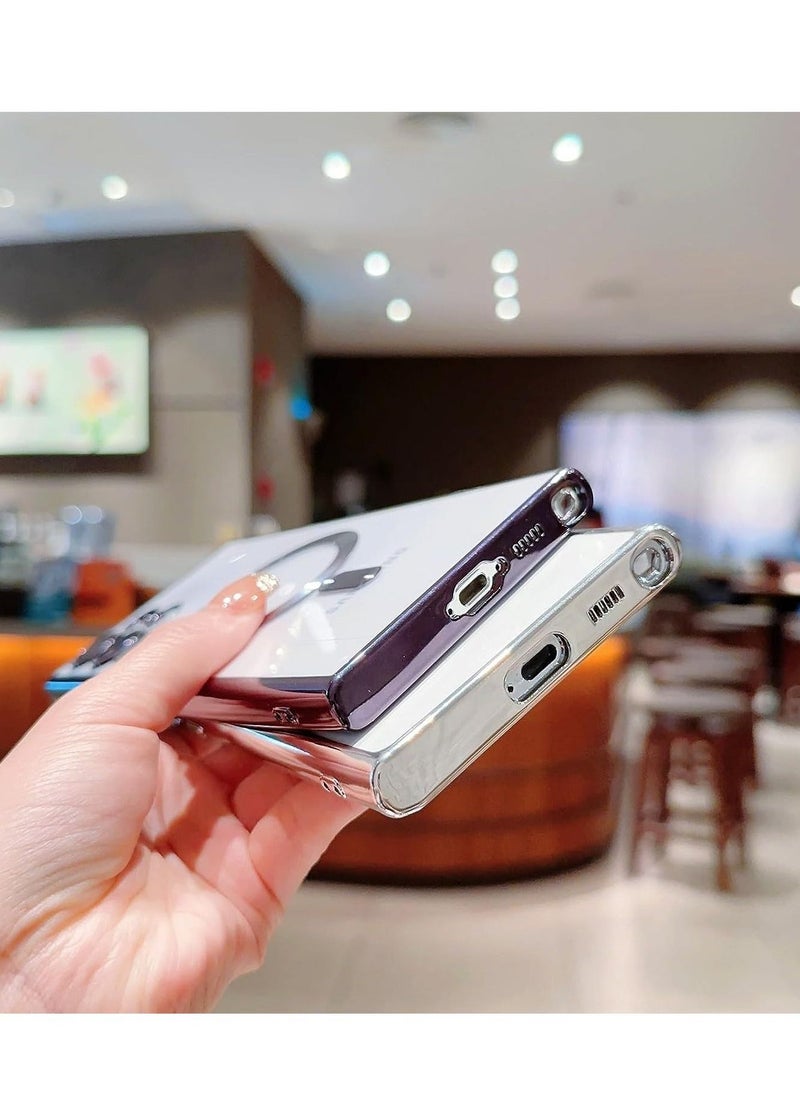 Raxoom Compatible Samsung Galaxy S23 Ultra 5G Case Magnetic with Full Camera Lens Protective for Women Girls, Cover Phone Case for Samsung Galaxy S23 Ultra Case Cover 6.8 Inches (White) - Image 4