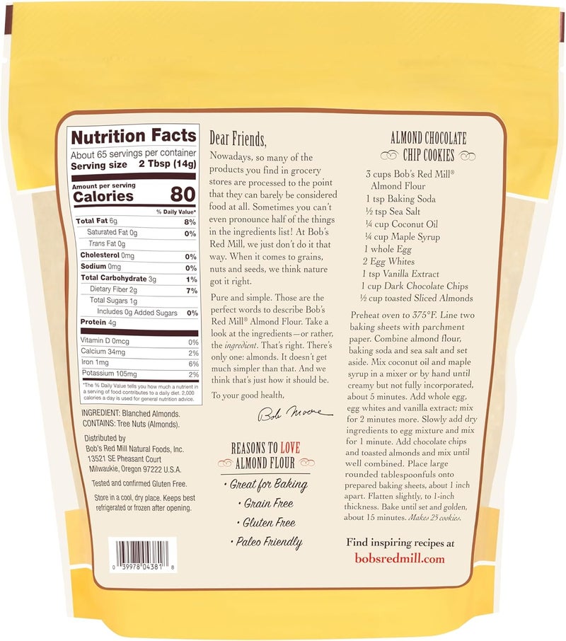 Bob's Red Mill Super-Fine Almond Flour - 32 oz (Pack of 4) - Image 5