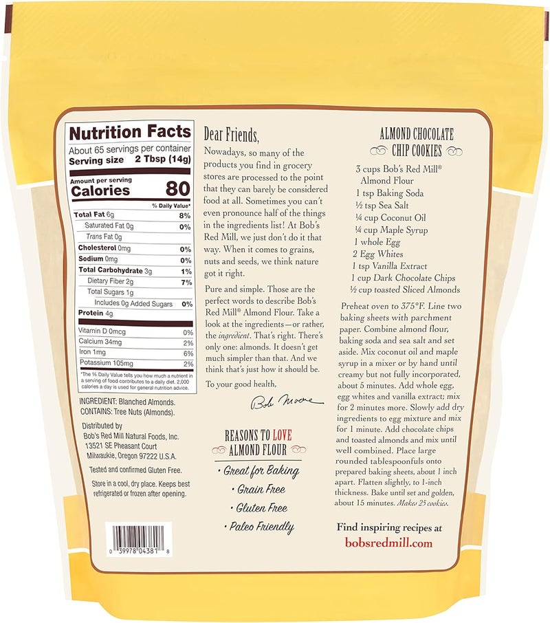 Bob's Red Mill Super-Fine Almond Flour - 32 oz (Pack of 4) - Image 2