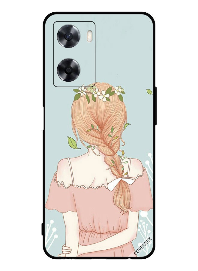 Covernex Protective Case Cover For Oppo A77 4G Standing Girl Looking Cute - Image 1