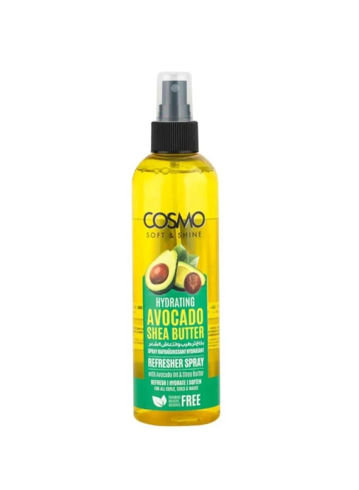 COSMO Soft And Shine Avocado And Shea Butter Moisturizing And Refreshing Hair Spray 250ml