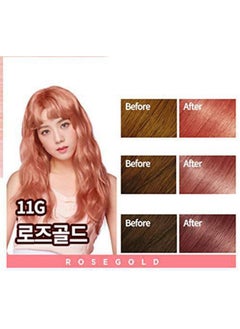 Mise En Scène Hello Bubble Hair Easy At-Home Color with Hair Ampoule for Hair Protection Vivid Color (Ash Khaki Brown)  - Image 2