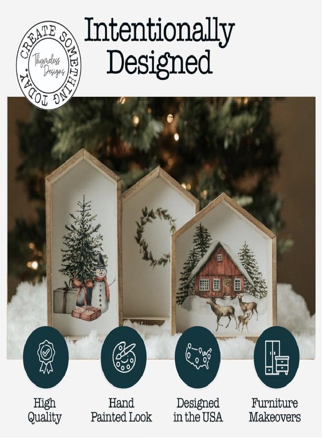 Thymeless Designs Rub on Transfers for Crafts and Furniture | 3 Sheets 6”x 12” | Home Decor Transfers | Furniture and Craft Decals | (Cozy Christmas) - Image 3