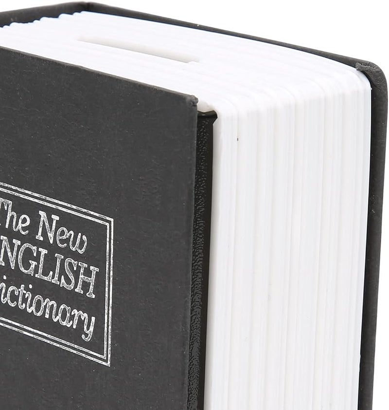 Black Book Safe with Key for Money Jewelry and Valuables Storage - Image 5