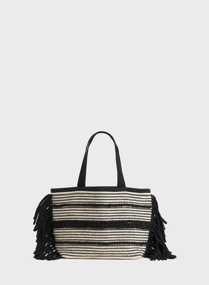 H&M Jacquard-Weave Shopper