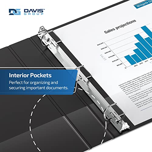 Davis Group Premium Economy 6-Pack 3-Ring Binders for School or Office, D-Ring Binders, 1.5 Inch, Black - Image 5