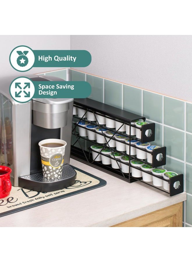 Rice rat k cup Holders for 3 Tier Coffee Pod Holder,Black Metal Space(24 pods) - Image 3