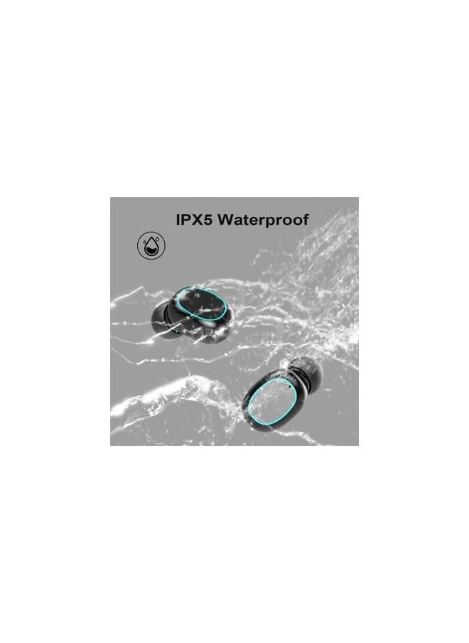 AMGREENAinaan N21 Odm Tws Headphones With Flashlight Microphone Hifi Sports Wireless Earbuds Gaming In Ear Auriculares Microphone Noise Cancelling Touch Control Hd Call Anc Magnetic Charging White
