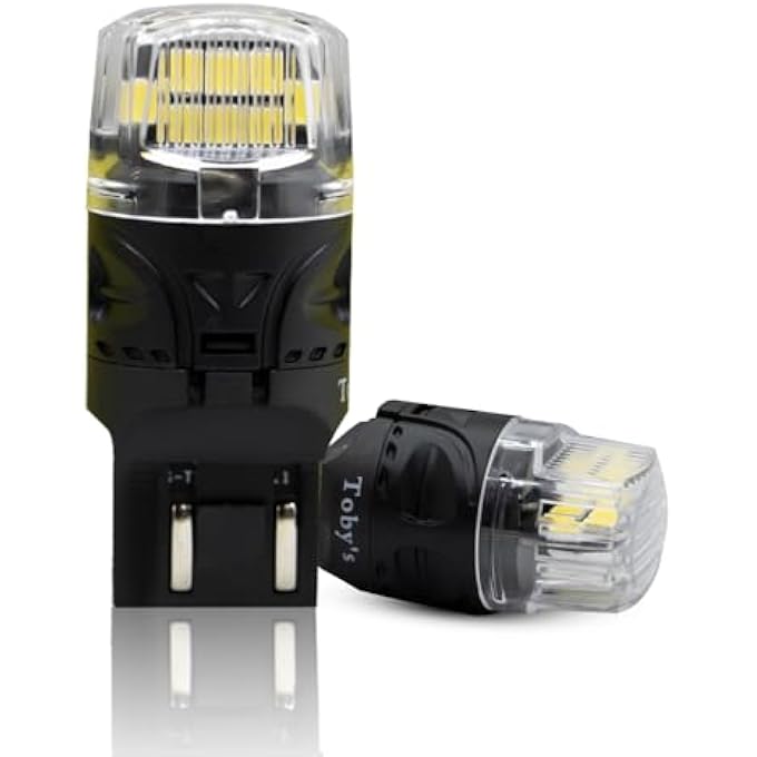 توبيز مصباح ليد T20 7443 16SMD فائق السطوع 12 فولت أبيض بديل لمبات رقاقة 4218 خالية من الأخطاء من Canbus لضوء الفرامل الاحتياطي للرجوع للخلف، عبوة من قطعتين - Image 5