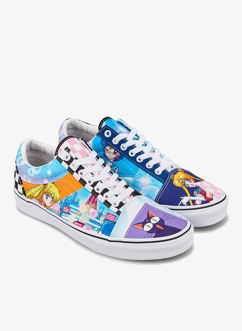 VANS Pretty Guardian Sailor Moon Patchwork Old Skool Unisex Shoe