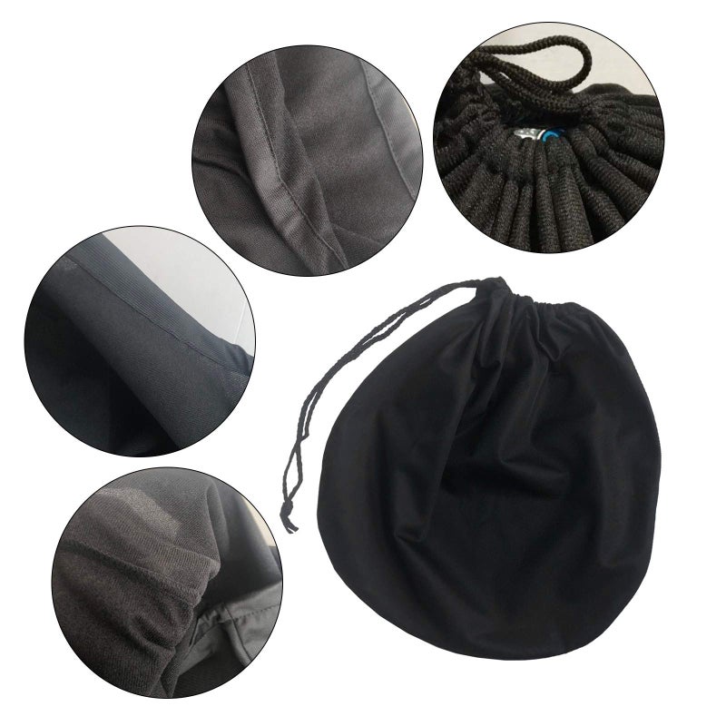 DIYARTS Helmet Bag, Welding Helmet Bag, Ice Hockey Helmet Bag, Motorcycle Helmet Bag, Helmet Bags Ski, Helmet Bag Drawstring, Helmet Storage Bag, Motorbike Helmet Bag for Bicycle Equestrian Helmet, Black  - Image 2