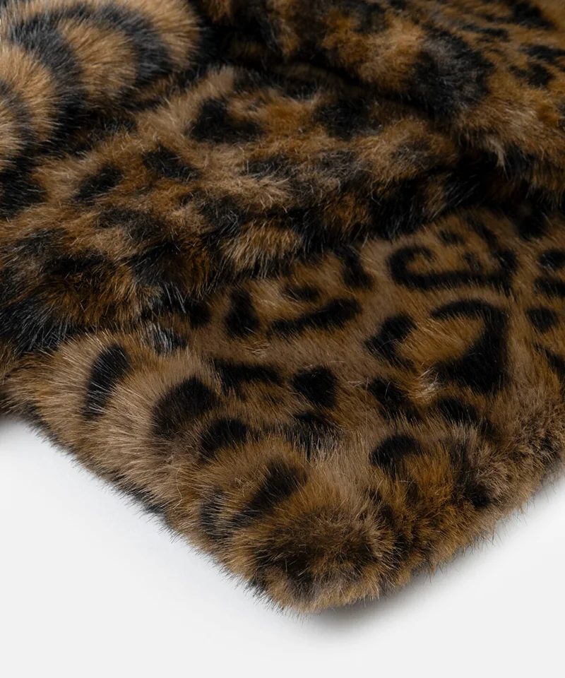 Ipekyol  Leopard Print Faux Fur Scarf for Women | Best Price UAE