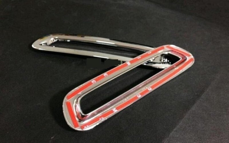 DEMULAX Chrome Rear Tail Fog Light Lamp Cover Trim - Image 2