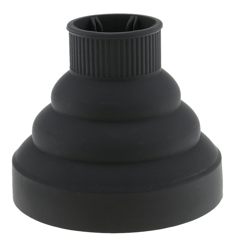 Segolike Universal Collapsible Silicone Hair Dryer Blower Diffuser Hairdressing Styling Tool Salon Curl Hair Blower Nozzle black - Image 4