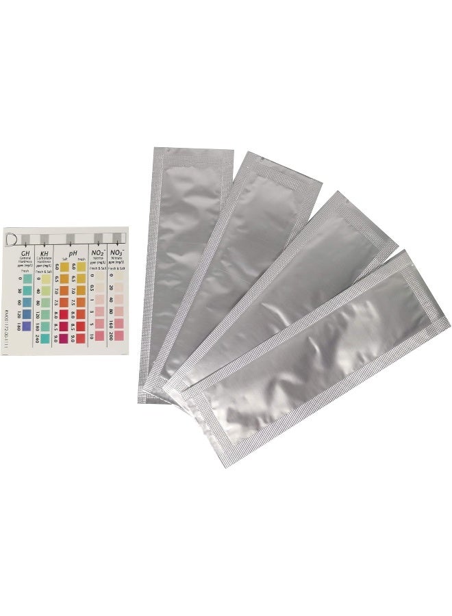 API API 5in1 Test 4 Strips for Freshwater & Saltwater Aquarium Multicolor - Image 3