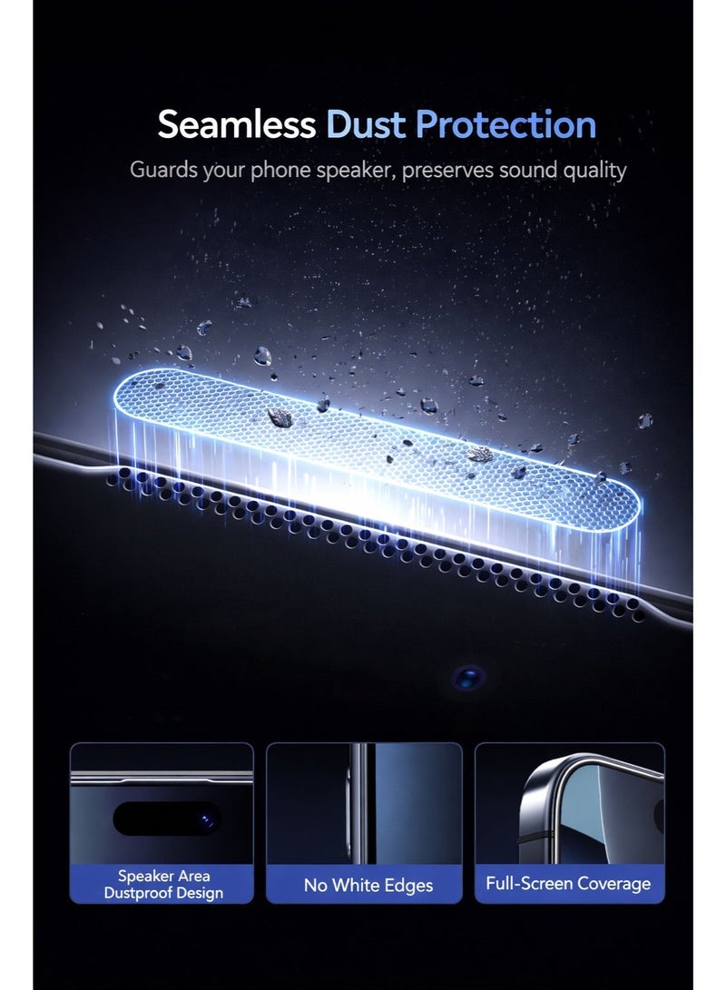 أميغو إسكرينه فاميه فاخره (Privacy) بدون حواف تمامًا من Amigo الأوريجينال لهاتف iPhone 17 Pro Max – توفر رؤيه واضحه وكامله للشاشه بوضوح فائق بتقنية AR، وتحمي خصوصيتك من التطفل، مع حمايه قويه من الصدمات والخدوش اليوميه . - Image 2