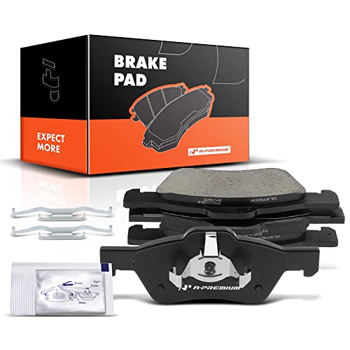 A-Premium Front Ceramic Disc Brake Pads Set Compatible with Select Ford, Mazda and Mercury Models - Escape 2005-2010/2012, Tribute 2005-2006/2008-2011, Mariner 2005-2010, with Hardware, 4 Pcs - Image 1