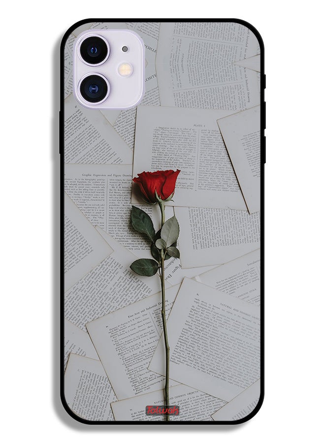 Tolwak Apple iPhone 12 mini Protective Case Rose On Papers - Image 2