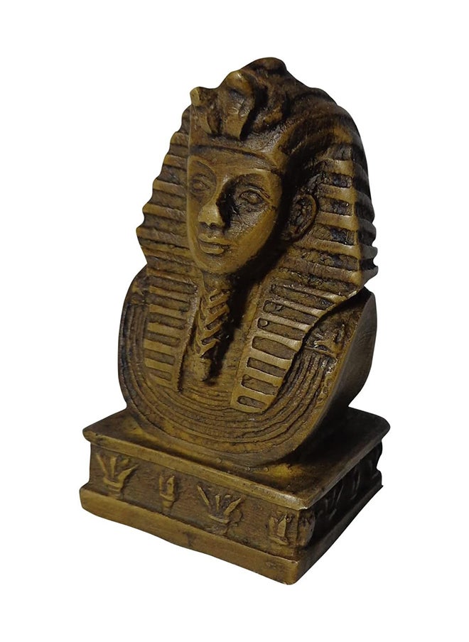 Generic 2.4 Egyptian King Tut Head Face Pharaoh Figurine Statue Ancient Handmade 3D Sculpture Egypt Pharaohs Souvenir 