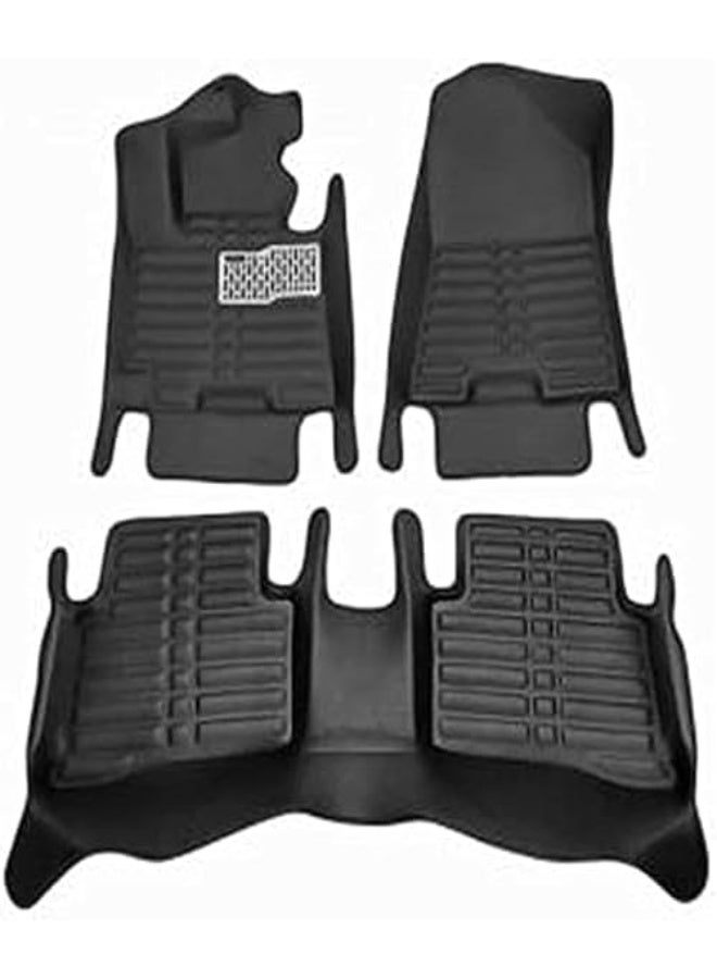 5D Car Floor Mats – Full Coverage Premium 3-Piece Set for Complete Interior Protection - Image 1