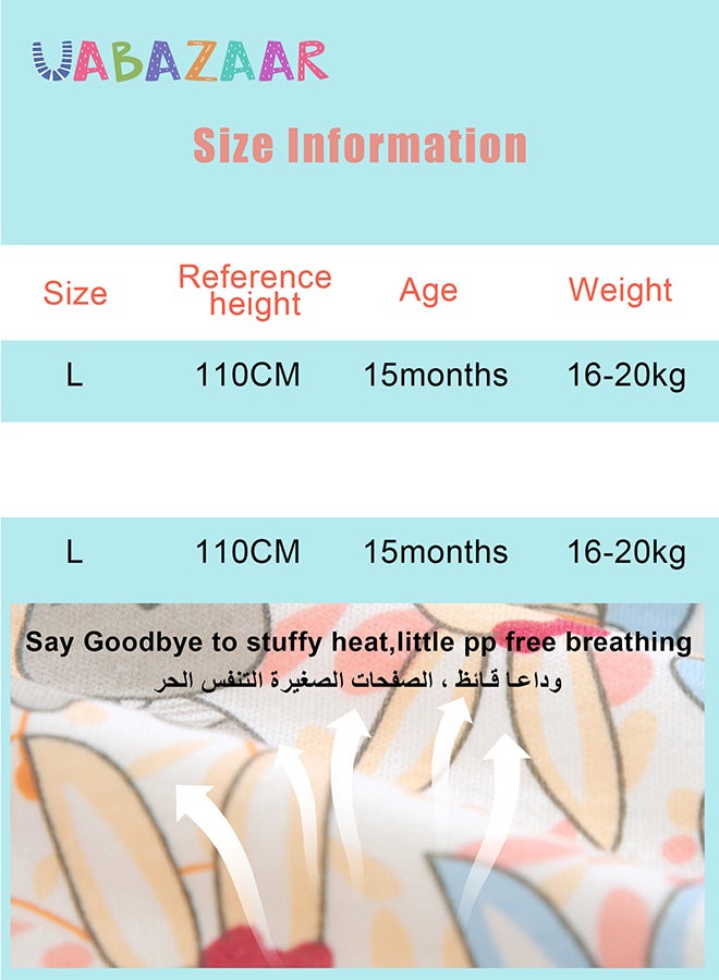Baby Potty Training Underwear for Boys and Girls, 6 Pack Absorbent Training Pants for Toddlers with Printed Reusable Cotton Toilet Training Pants for 12-18kg Kids (2-4 Years)