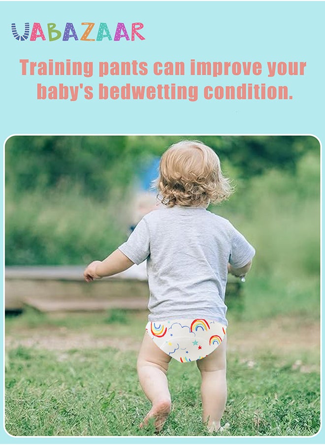 URbazaar Baby Potty Training Underwear for Boys and Girls, 6 Pack Absorbent Training Pants for Toddlers with Printed Reusable Cotton Toilet Training Pants for 12-18kg Kids (2-4 Years)  - Image 5